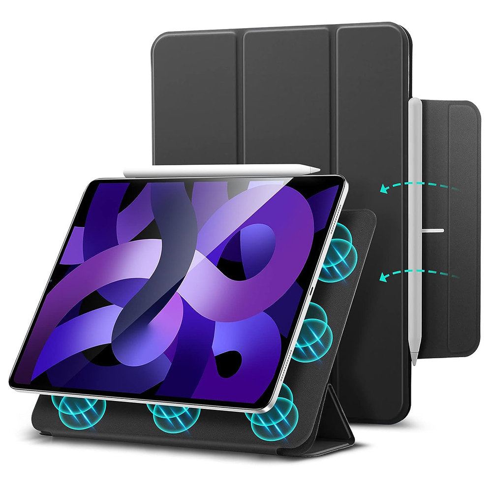 Калъф за iPad Pro 11 2018 / Air 4 / 5 / 11 (2020/2022/2024) - ESR Rebound Magnetic - Черен