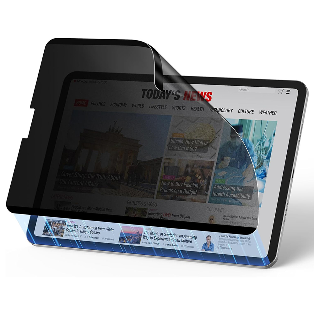 Капак за iPad Air 11 (2024) / Air 11 (2025) / Air 11 (2026) - ESR Magnetic Privacy Screen Protector - Черен