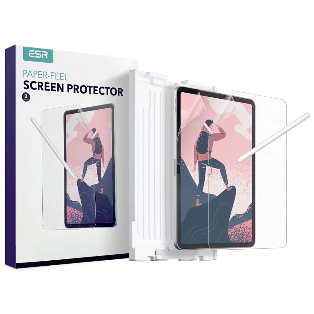 Капак за iPad 10 (2022) 10.9 / 11 (2025) (комплект 2) - ESR Paper-Feel - Matte Прозрачен