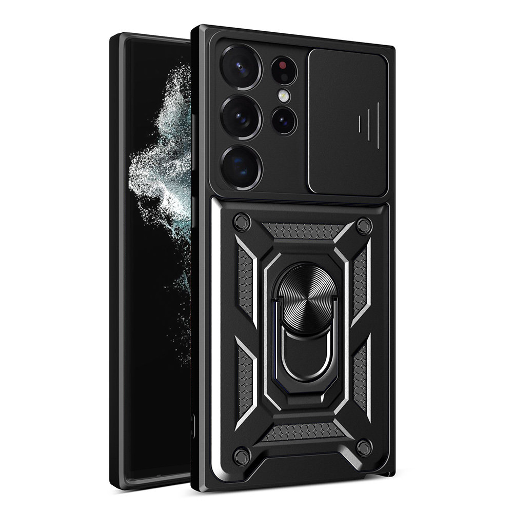 Калъф за Samsung Galaxy S22 Ultra 5G - Techsuit CamShield Series - Черен