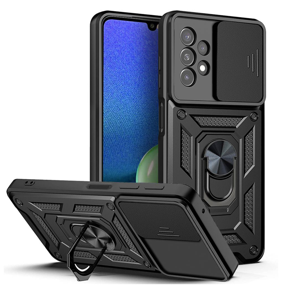 Калъф за Samsung Galaxy A13 4G - Techsuit CamShield Series - Черен