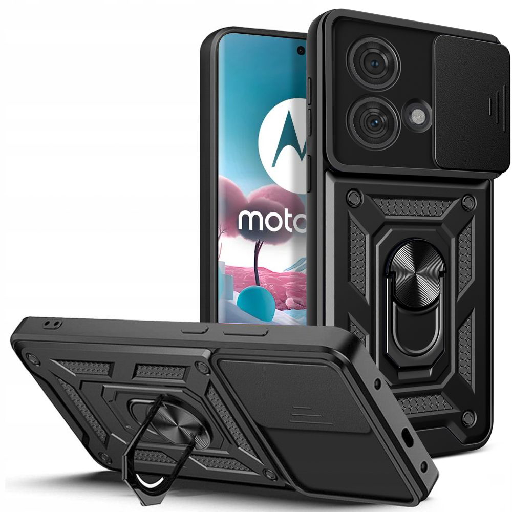 Калъф за Motorola Edge 40 Neo - Techsuit CamShield Series - Черен