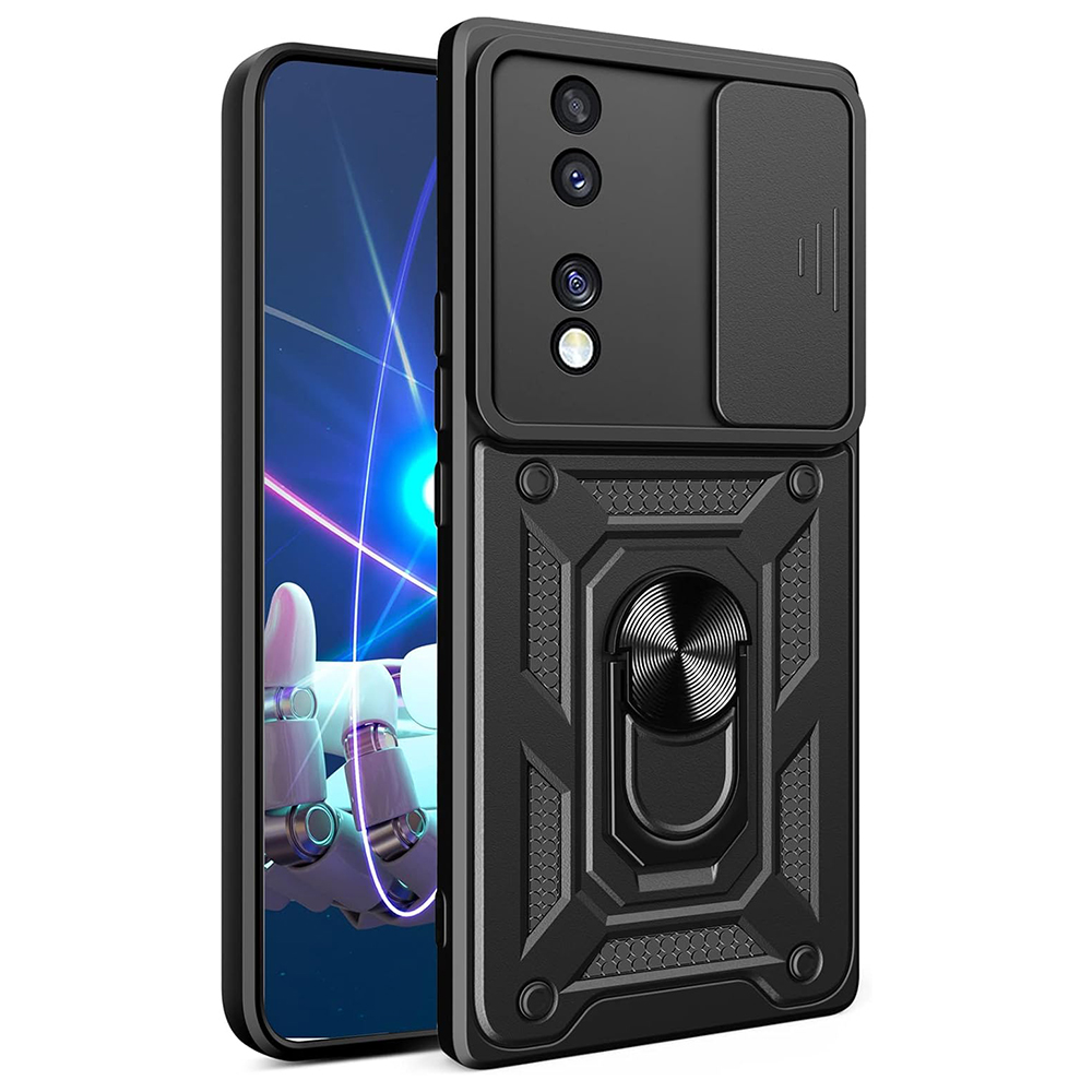 Калъф за Honor 70 - Techsuit CamShield Series - Черен