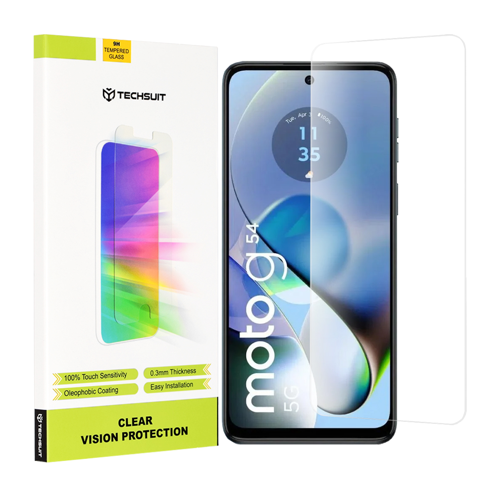 Капак за Motorola Moto G14 / Moto G54 / Moto G54 Power Edition / Moto G64 - Techsuit Прозрачен Vision Glass - Прозрачен