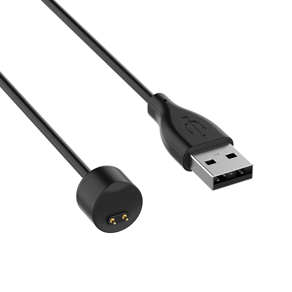 Зарядно за Xiaomi Mi Band 5/6/7, USB, 3.5W, 1m - Techsuit (TXC1) - Черен