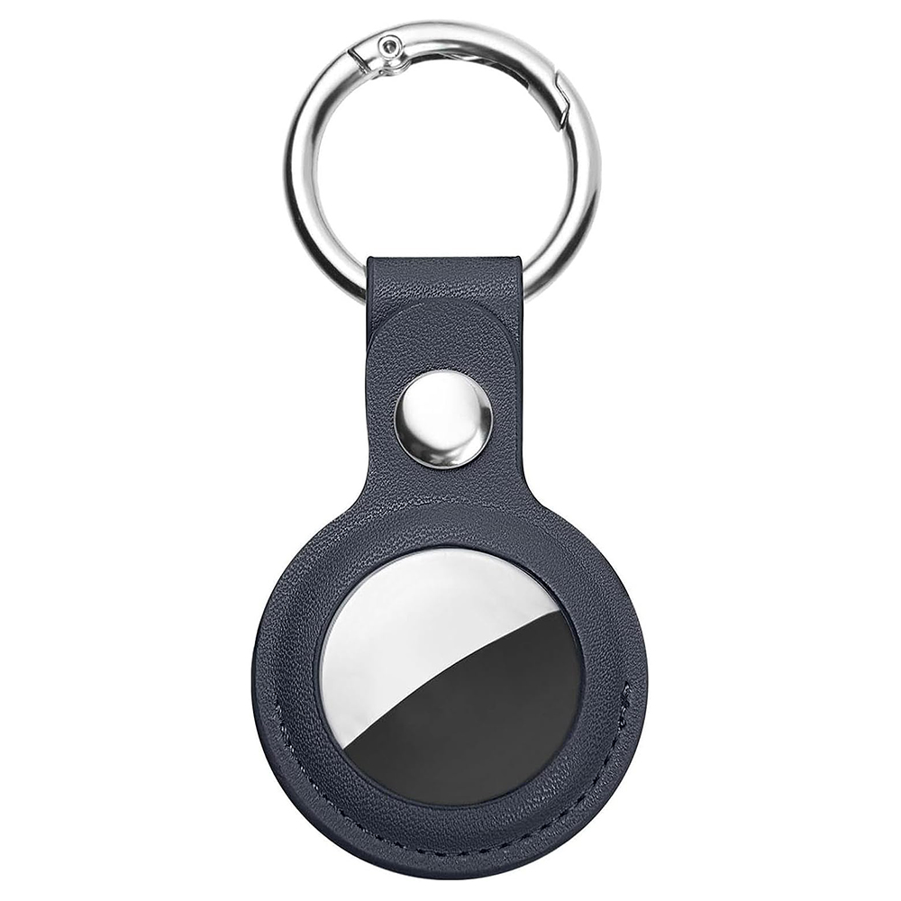 Калъф за AirTag - Techsuit Secure Leather Holder (SLH1) - Син