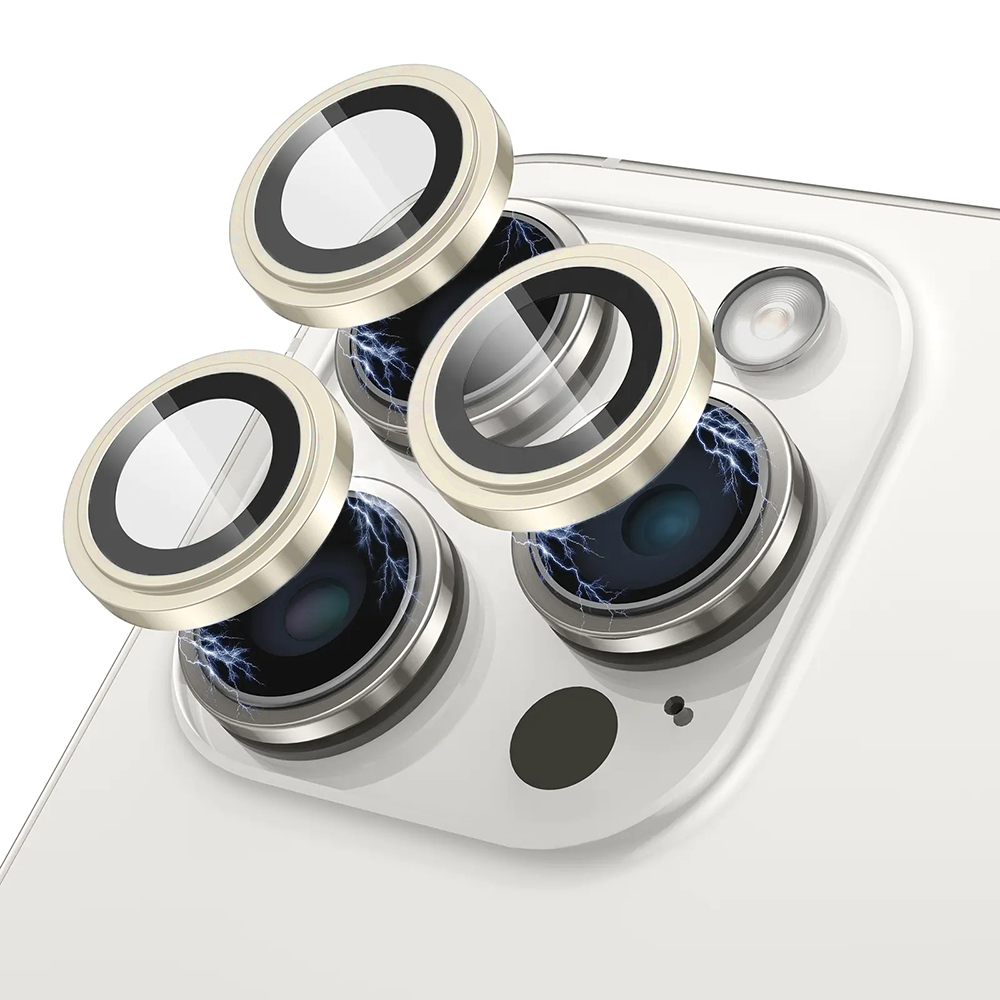 Калъф за iPhone 14 Pro / iPhone 14 Pro Max - Lito S+ Camera Glass Protector - Златен