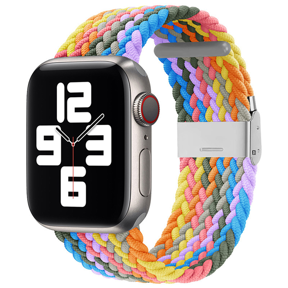 Каишка за Apple Watch 1/2/3/3/4/4/5/5/5/6/6/7/8/7/8/9/9/10/11/SE/SE 2/SE 3/Ultra/Ultra/Ultra 2/Ultra 3 (42/44/45/46/49mm) - Techsuit Каишка за часовник (W032) - Heartbeat Лилав