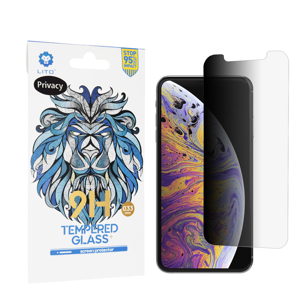 Калъф за iPhone XS Max / iPhone 11 Pro Max - Lito 2.5D Classic Glass - Privacy