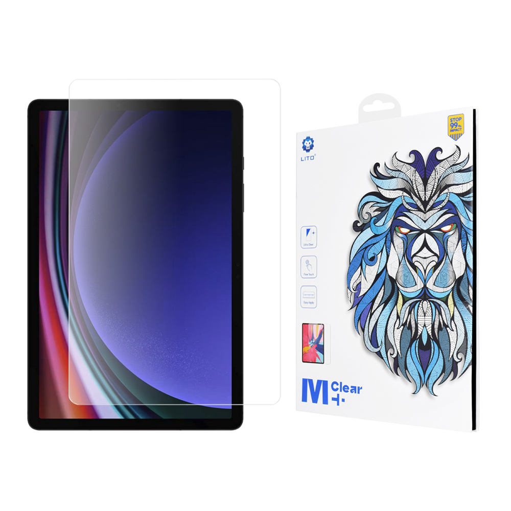 Капак за Samsung Galaxy Tab S9 / S9 FE - Lito 2.5D Classic Glass - Прозрачен