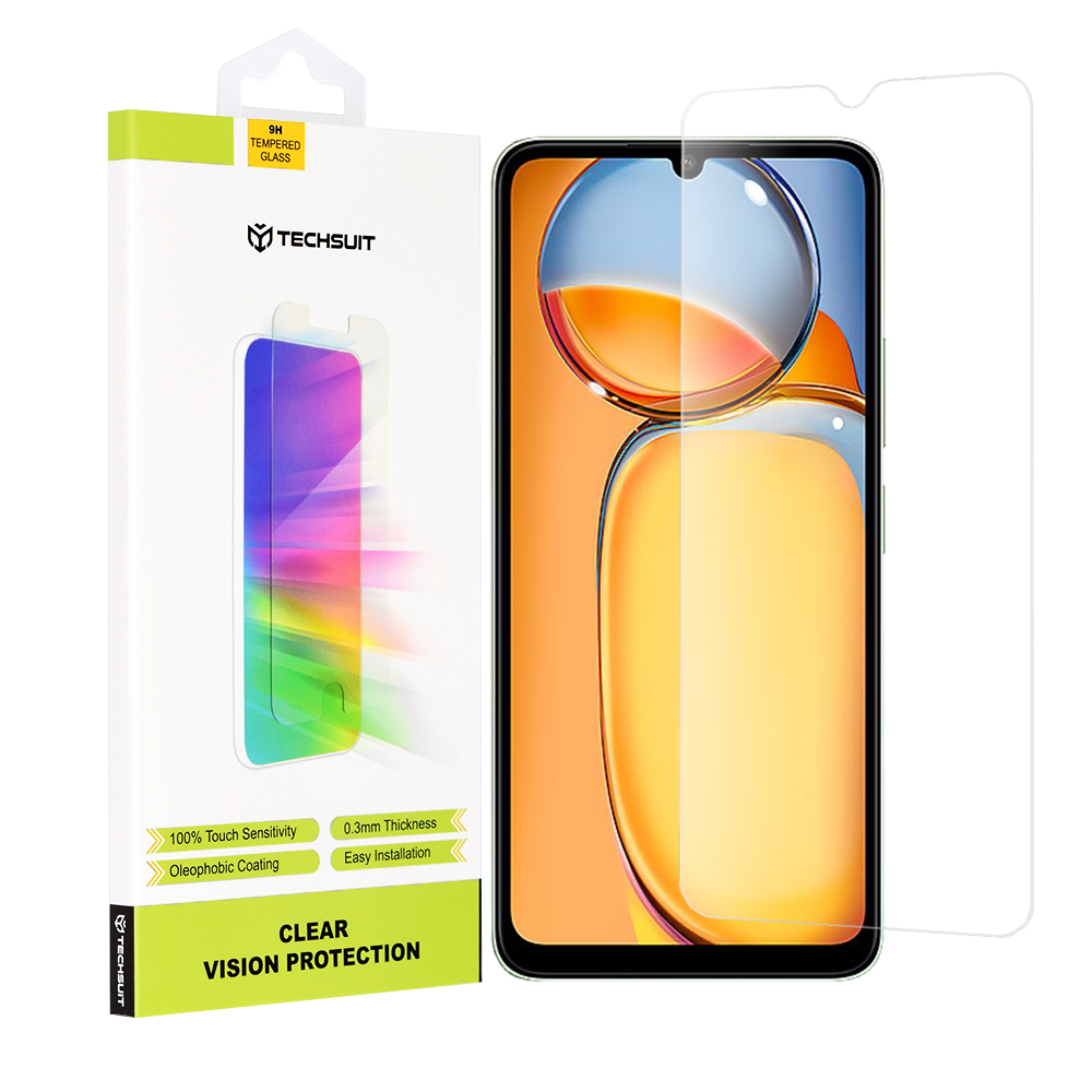 Калъф за Xiaomi Redmi 13C 4G / Redmi 13C 5G / Poco C65 - Techsuit Прозрачен Vision Glass - Прозрачен