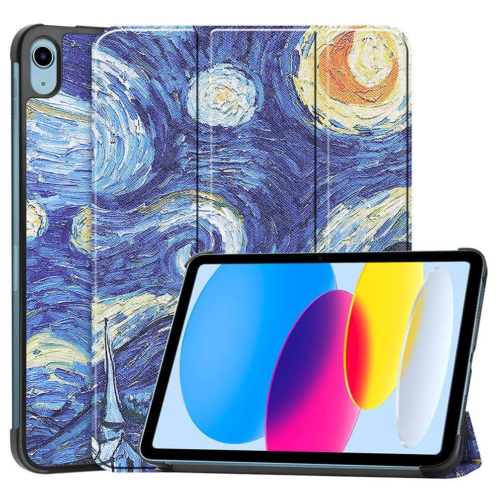 Калъф за iPad 10 (2022) 10.9 / 11 (2025) - Techsuit FoldPro - Starry Night