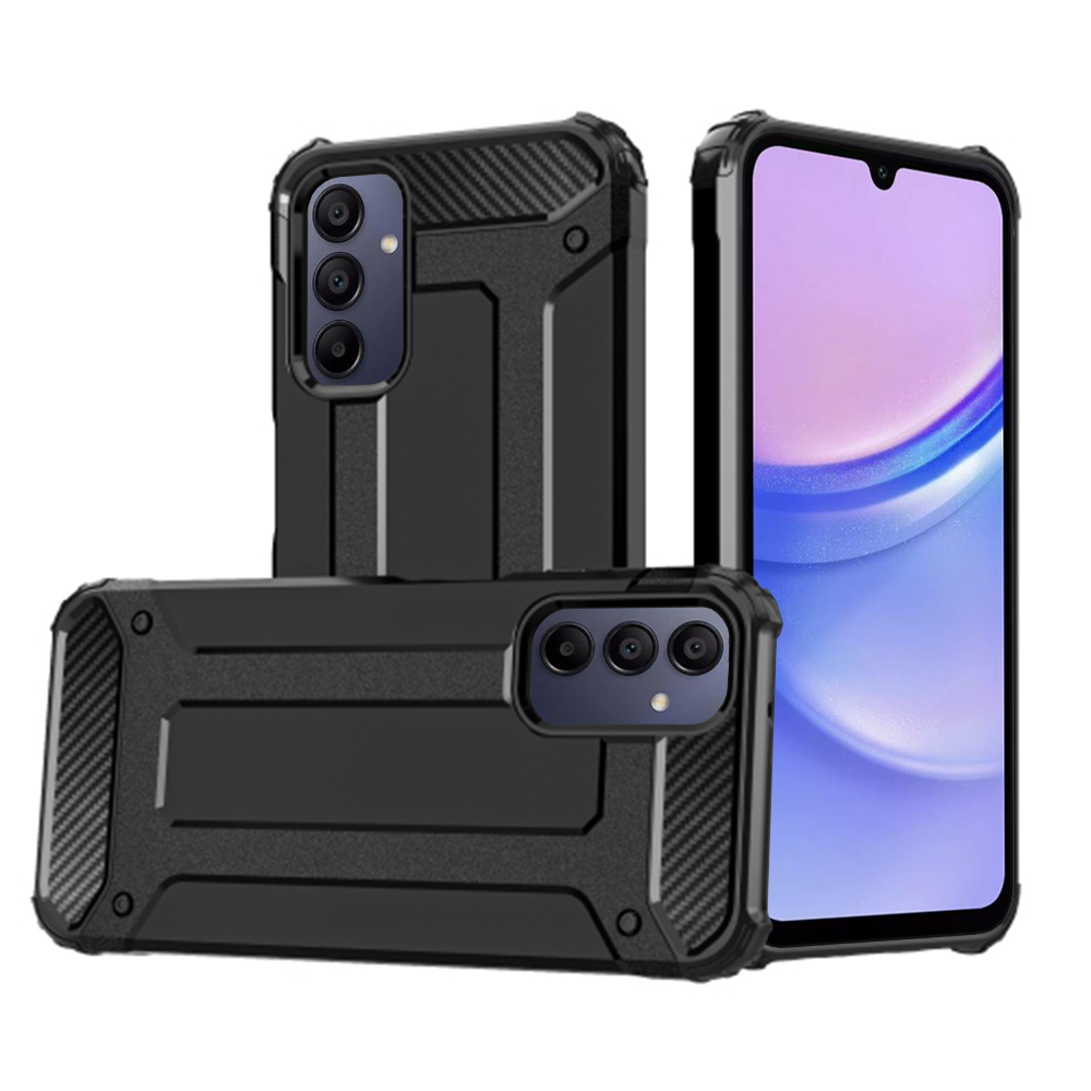 Калъф за Samsung Galaxy A15 4G / A15 5G - Techsuit Hybrid Armor - Черен