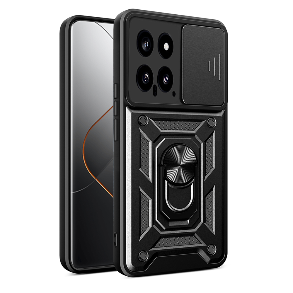 Калъф за Xiaomi 14 - Techsuit CamShield Series - Черен