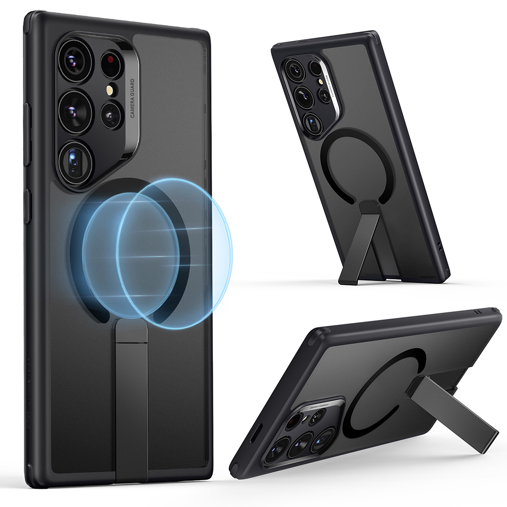 Калъф за Samsung Galaxy S24 Ultra - ESR Boost Flickstand HaloLock - Frosted Черен