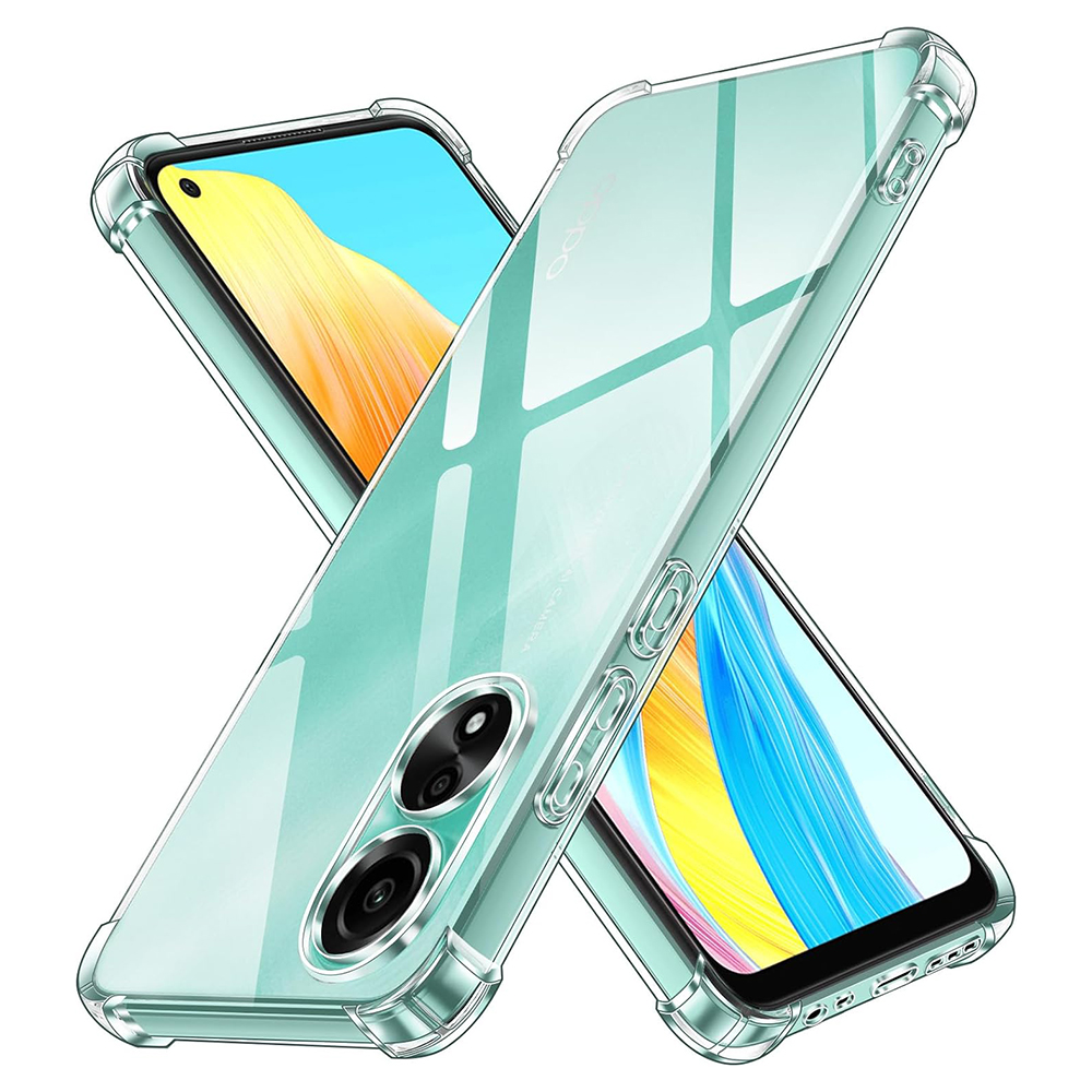 Калъф за Oppo A78 4G - Techsuit Shockproof Прозрачен Silicone - Прозрачен