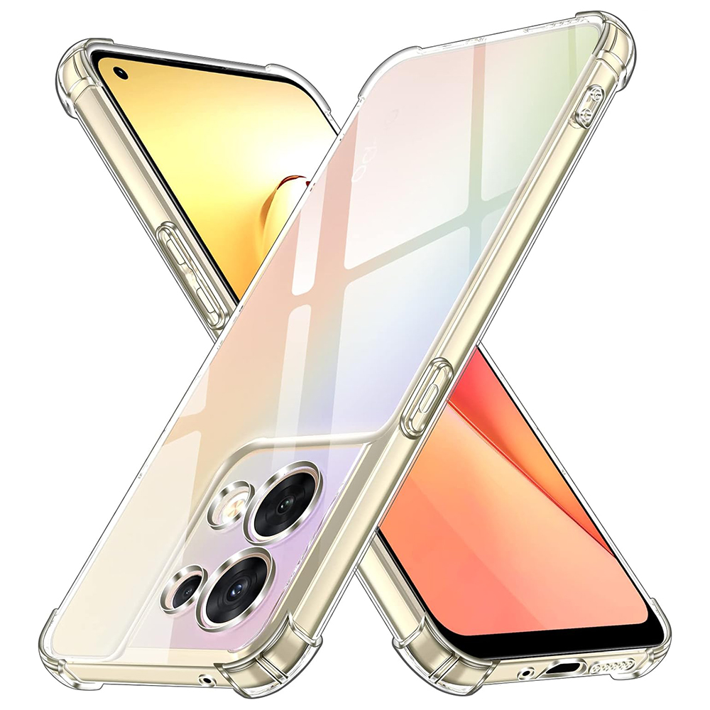Калъф за Oppo Reno8 - Techsuit Shockproof Прозрачен Silicone - Прозрачен