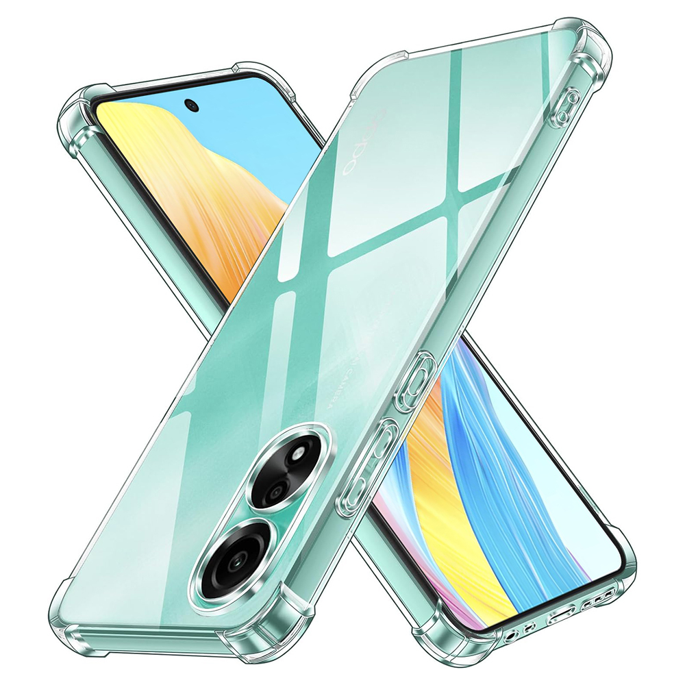Калъф за Oppo A58 4G - Techsuit Shockproof Прозрачен Silicone - Прозрачен