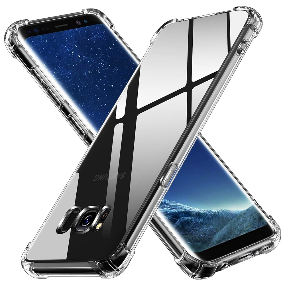 Калъф за Samsung Galaxy S8 Plus - Techsuit Удароустойчив прозрачен силикон - Прозрачен