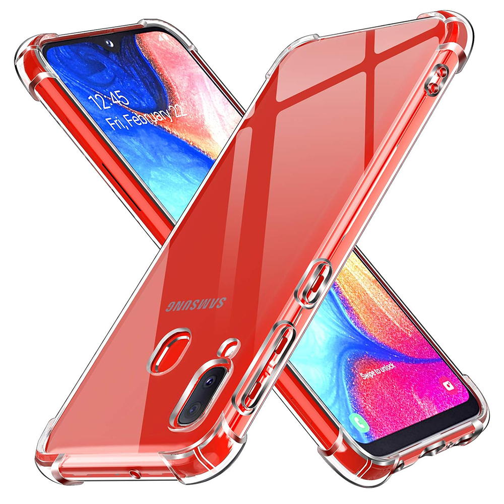 Калъф за Samsung Galaxy A20e - Techsuit Shockproof Прозрачен Silicone - Прозрачен