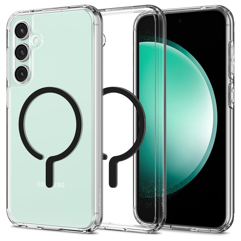 Калъф за Samsung Galaxy S23 FE - Spigen Ultra Hybrid MagSafe OneTap Ring (ACS06374) - Прозрачен