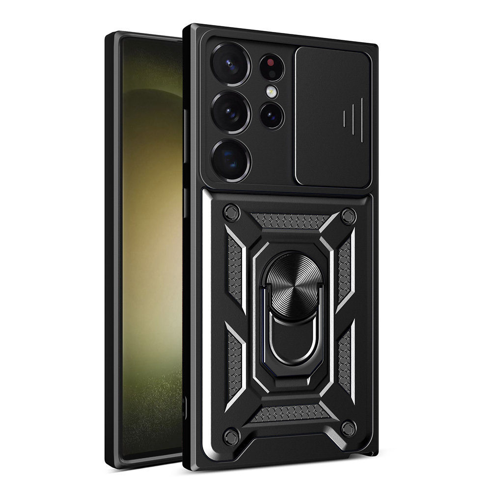 Калъф за Samsung Galaxy S23 Ultra - Techsuit CamShield Series - Черен