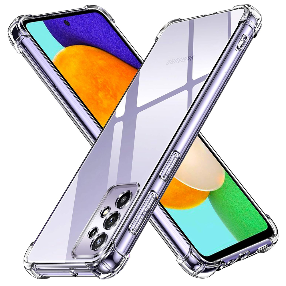 Калъф за Samsung Galaxy A52 4G / A52 5G / A52s 5G - Techsuit Удароустойчив Прозрачен силикон - Прозрачен
