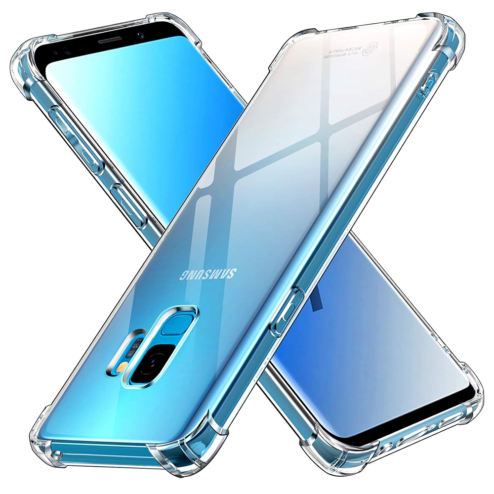 Калъф за Samsung Galaxy S9 - Techsuit Удароустойчив прозрачен силикон - Прозрачен