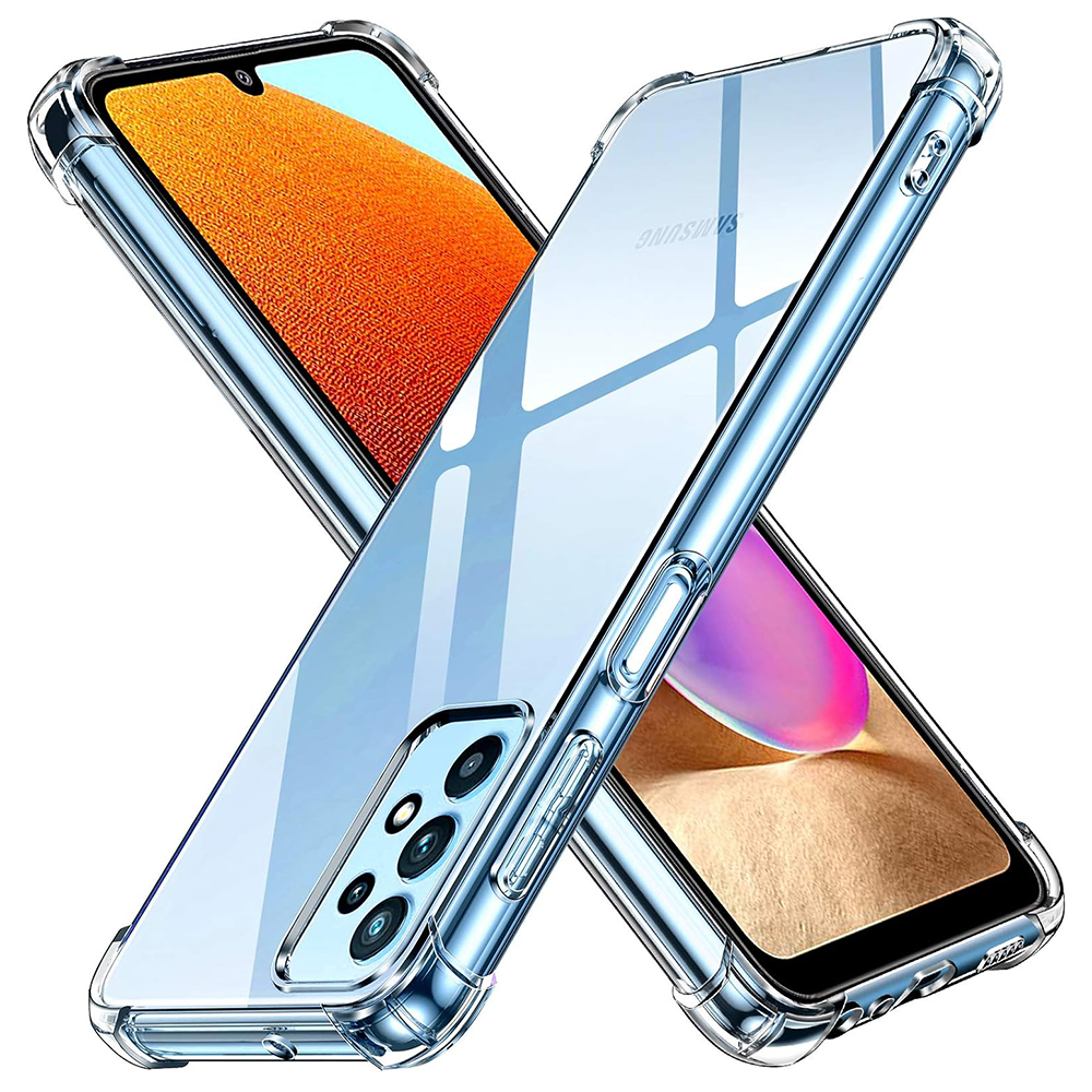Калъф за Samsung Galaxy A32 4G - Techsuit Shockproof Прозрачен Silicone - Прозрачен