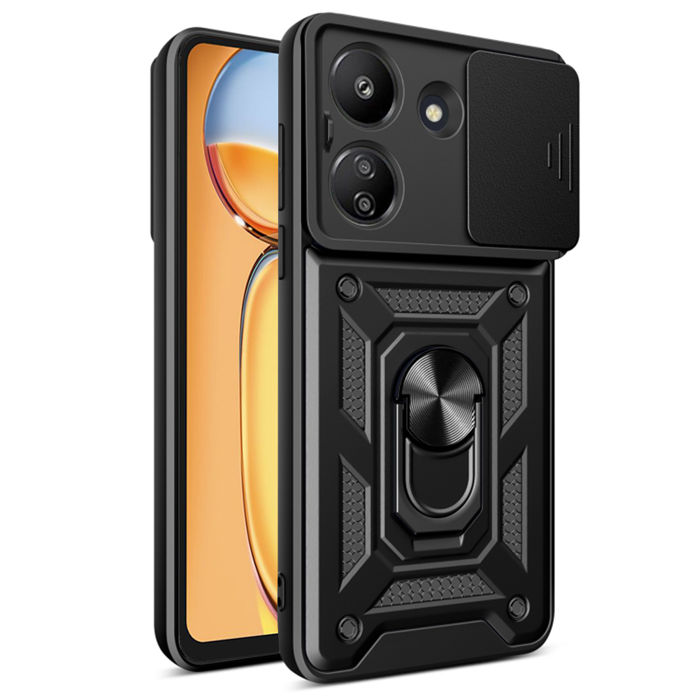 Калъф за Xiaomi Redmi 13C 4G / Poco C65 - Techsuit CamShield Series - Черен