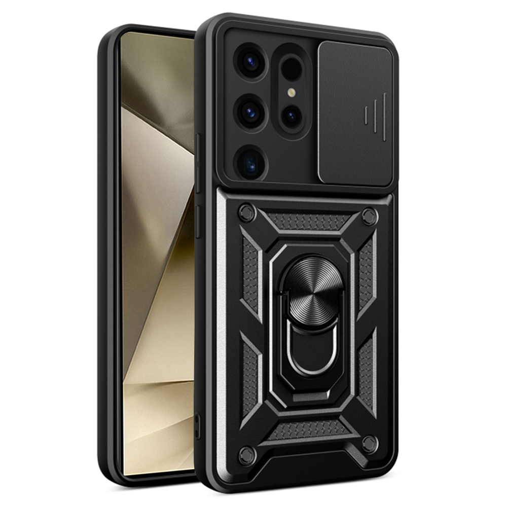 Калъф за Samsung Galaxy S24 Ultra - Techsuit CamShield Series - Черен