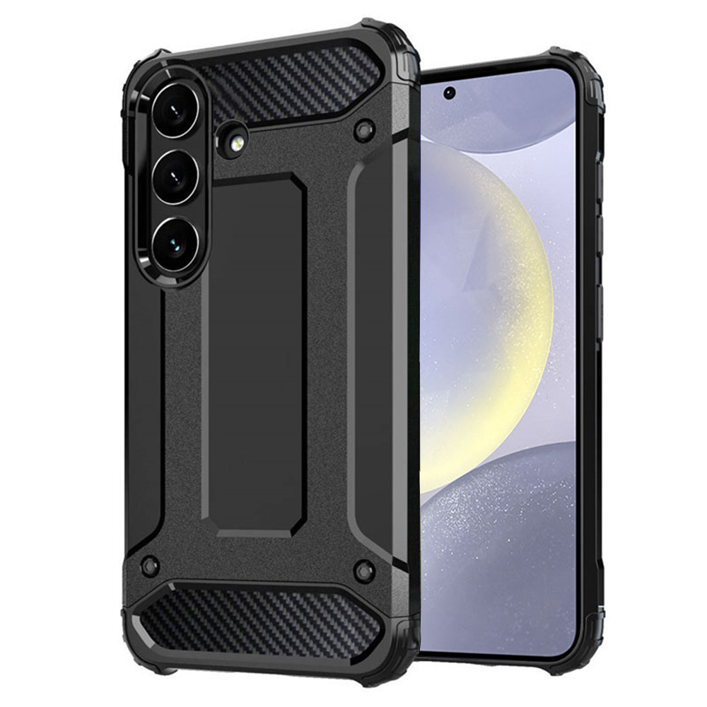 Калъф за Samsung Galaxy S24 - Techsuit Hybrid Armor - Черен