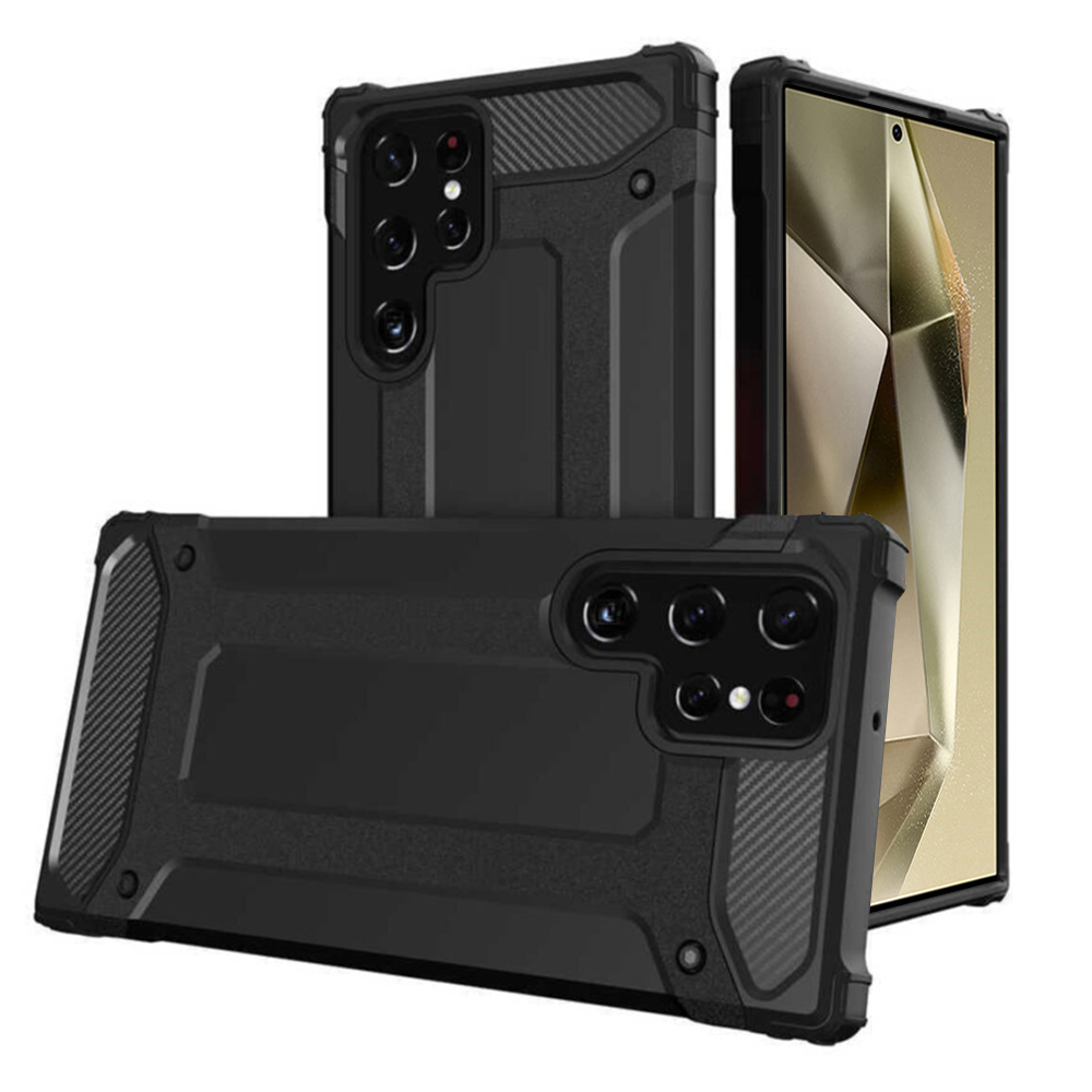 Калъф за Samsung Galaxy S24 Ultra - Techsuit Hybrid Armor - Черен