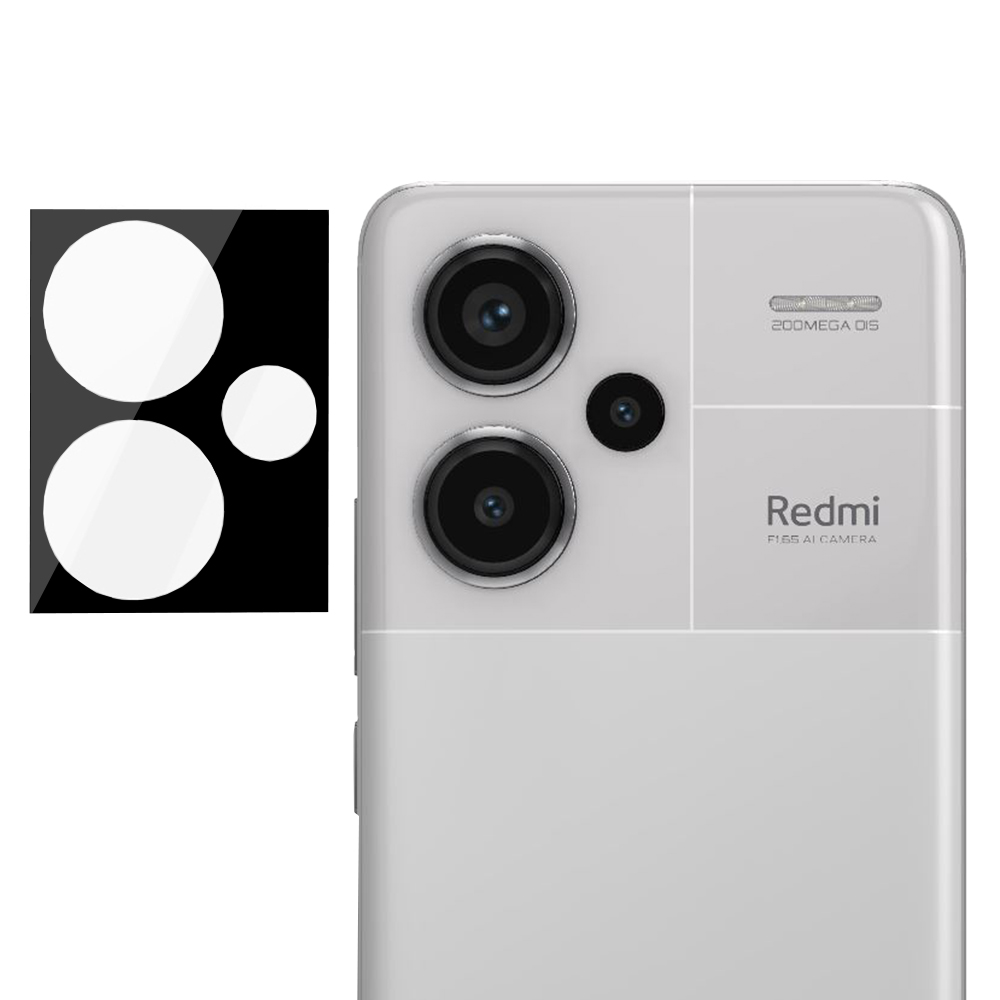 Капак на камерата за Xiaomi Redmi Note 13 Pro+ 5G - Techsuit Full Camera Glass - Черен
