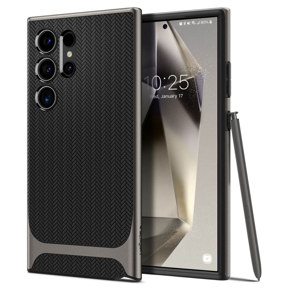 Калъф за Samsung Galaxy S24 Ultra - Spigen Neo Hybrid (ACS07305) - Gunmetal