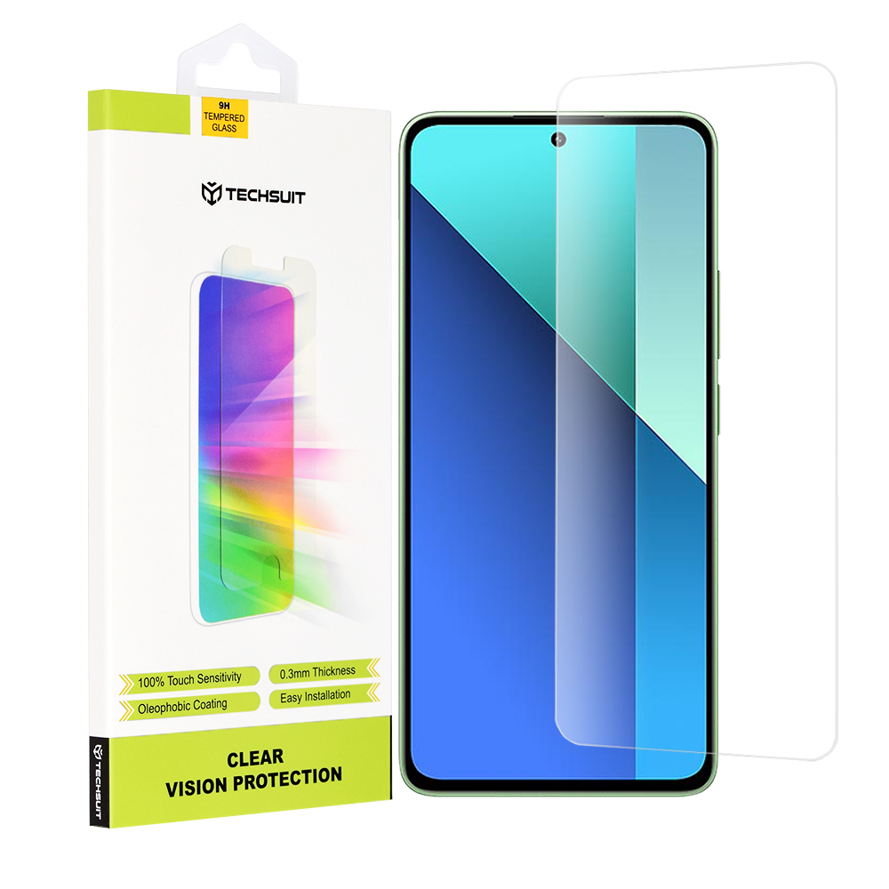 Капак за Xiaomi Redmi Note 13 4G - Techsuit Прозрачен Vision Glass - Прозрачен
