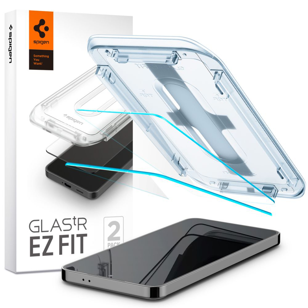 Калъф за Samsung Galaxy S24 / S25 (комплект 2) - Spigen Glas.tR EZ FIT (AGL07440) - Прозрачен