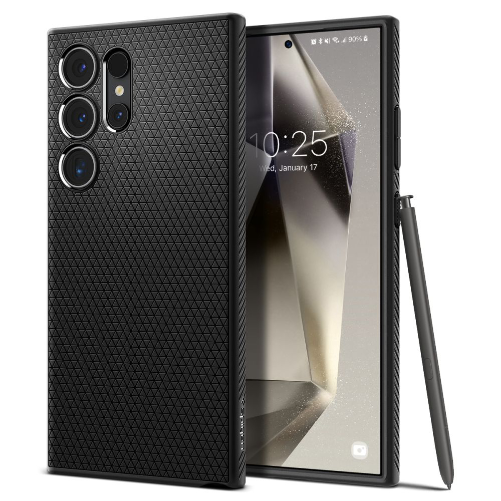 Калъф за Samsung Galaxy S24 Ultra - Spigen Liquid Air (ACS07287) - Черен мат