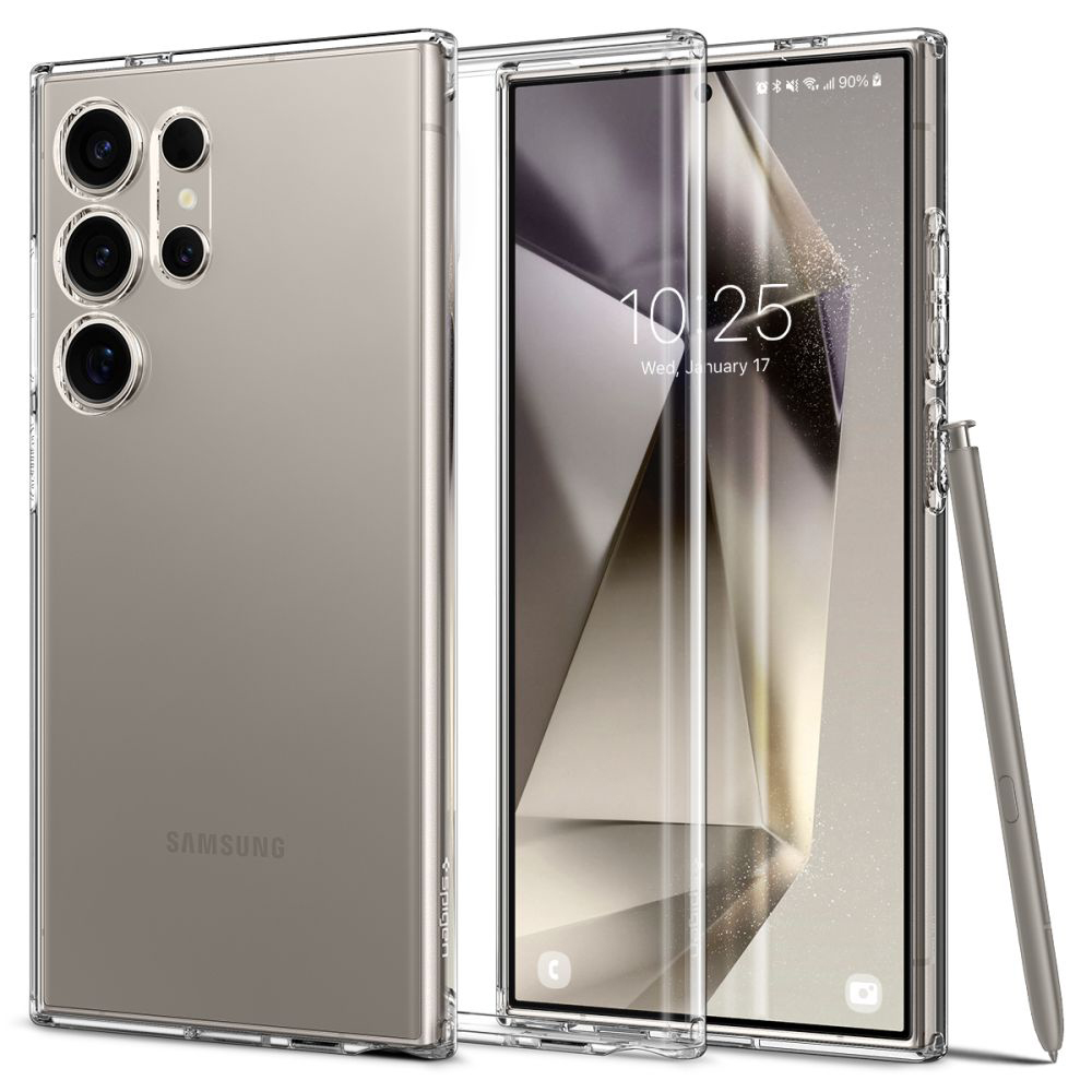 Калъф за Samsung Galaxy S24 Ultra - Spigen Liquid Crystal (ACS07283) - Прозрачен