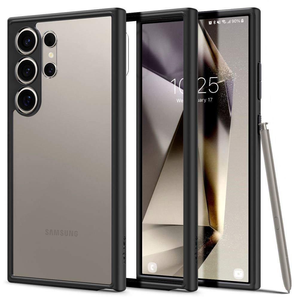 Калъф за Samsung Galaxy S24 Ultra - Spigen Ultra Hybrid (ACS07295) - Черен мат