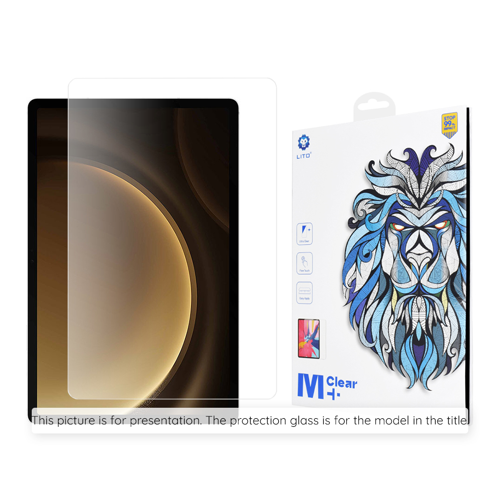 Капак за Samsung Galaxy Tab S9 Ultra / S10 Ultra - Lito 2.5D Classic Glass - Прозрачен