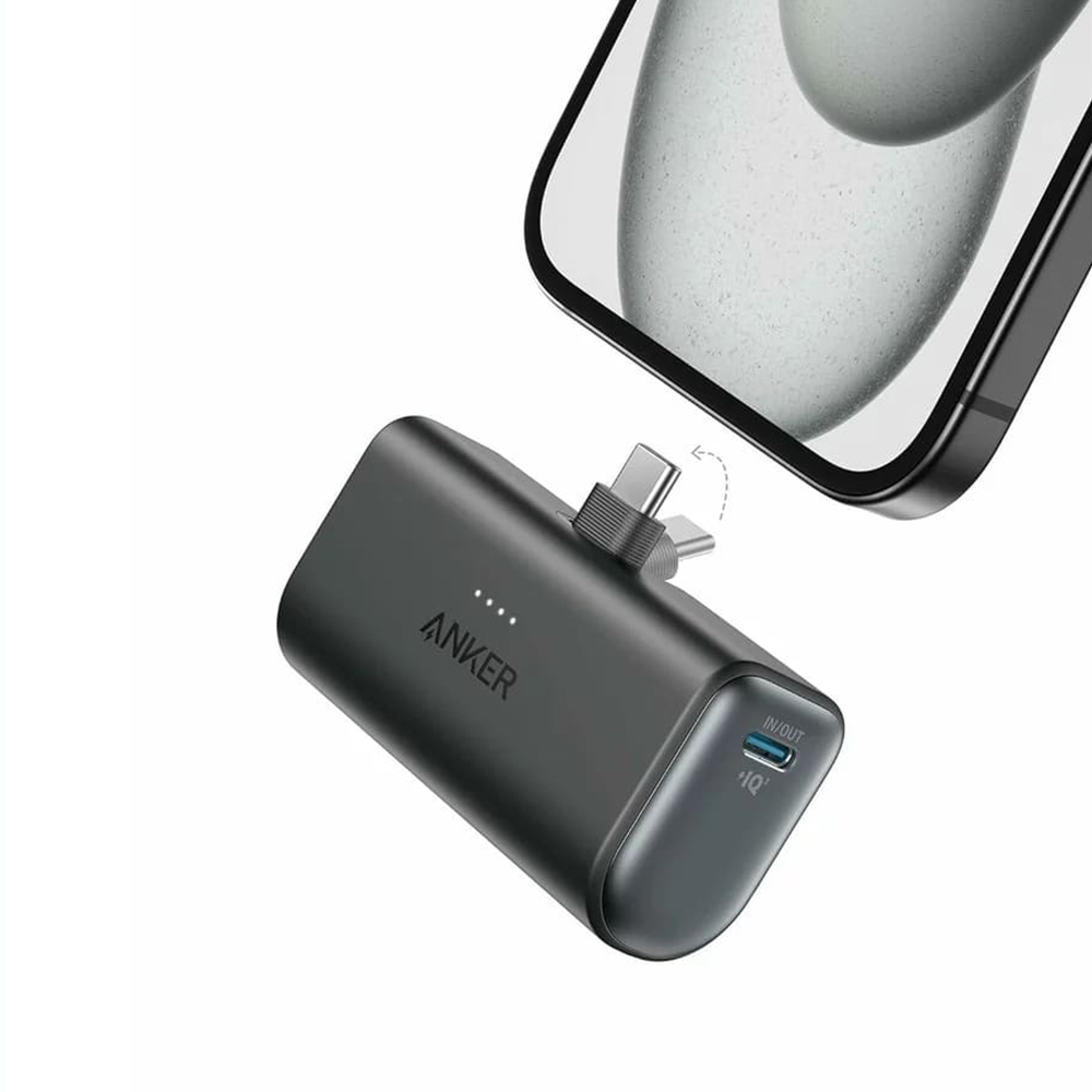 Външна батерия 5000mAh, 22.5W - Anker Nano (A1653H11) - Черна