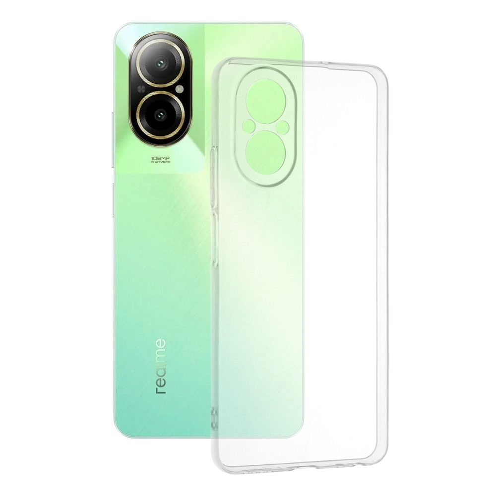 Калъф за Realme C67 4G - Techsuit Прозрачен Silicone - Прозрачен