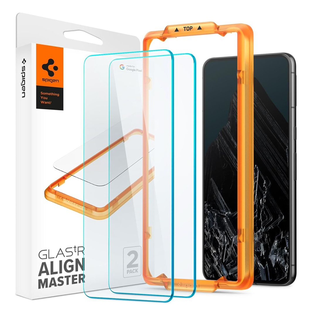 Капак за Google Pixel 8 Pro (комплект 2) - Spigen Glas.TR Align Master (AGL07395) - Прозрачен