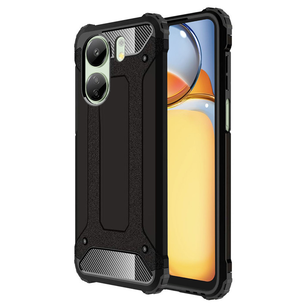 Калъф за Xiaomi Redmi 13C 4G / Poco C65 - Techsuit Hybrid Armor - Черен