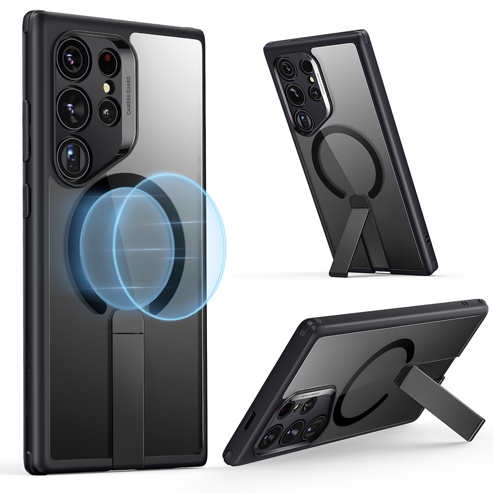 Калъф за Samsung Galaxy S24 Ultra - ESR Boost Flickstand HaloLock - Прозрачен Черен