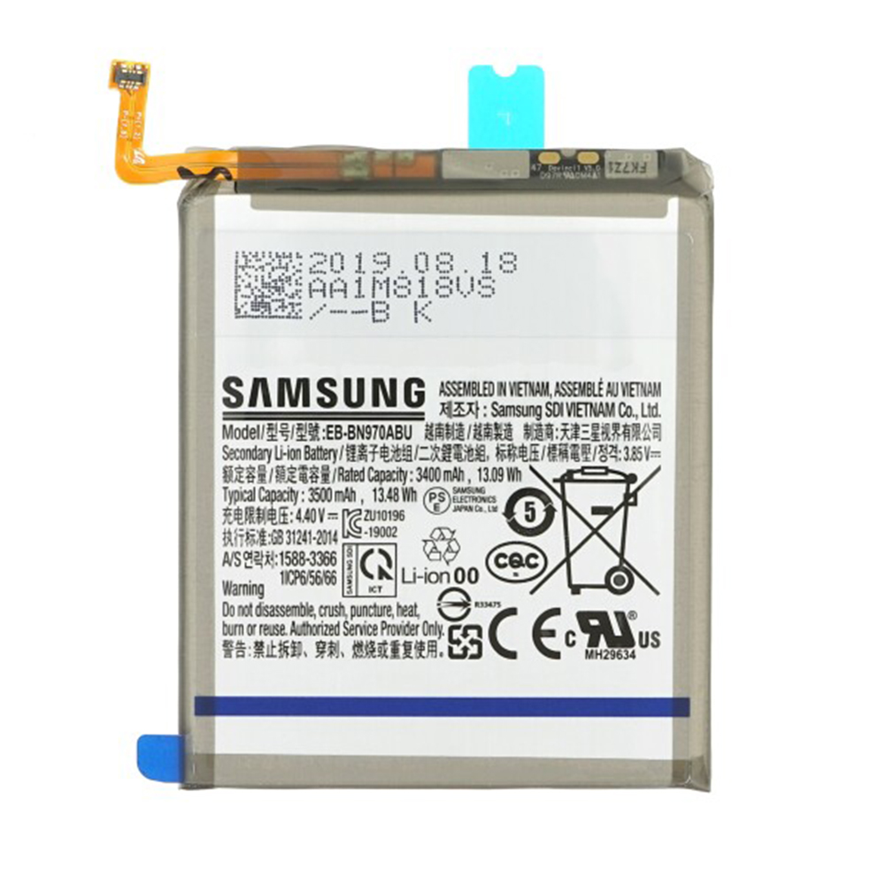 Батерия за Samsung Galaxy Note 10 (SM-N970F), 3500mAh - Samsung EB-BN970ABU (12660) - Сива
