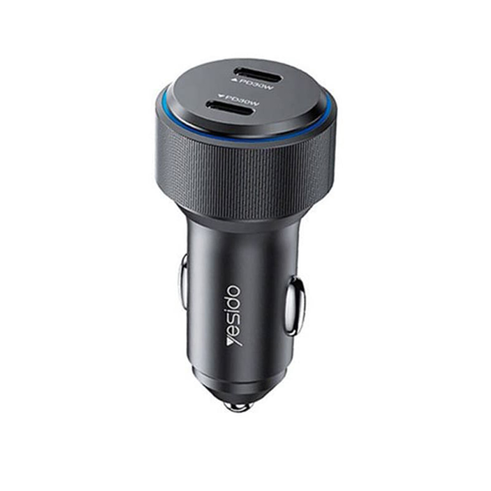 Зарядно за кола Type-C, 60W - Yesido (Y48) - Черно