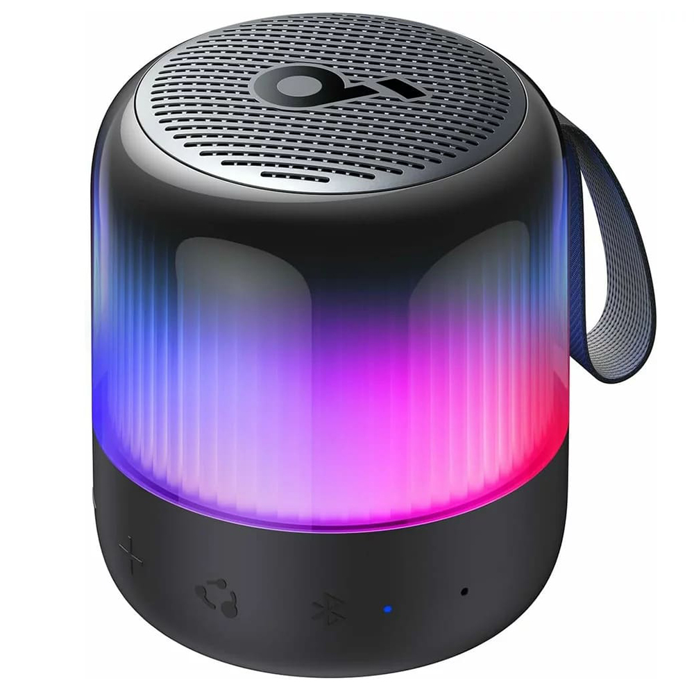 Преносим високоговорител 360°, 8W, IP67 - Anker SoundCore Glow Mini (A3136G11) - Черен