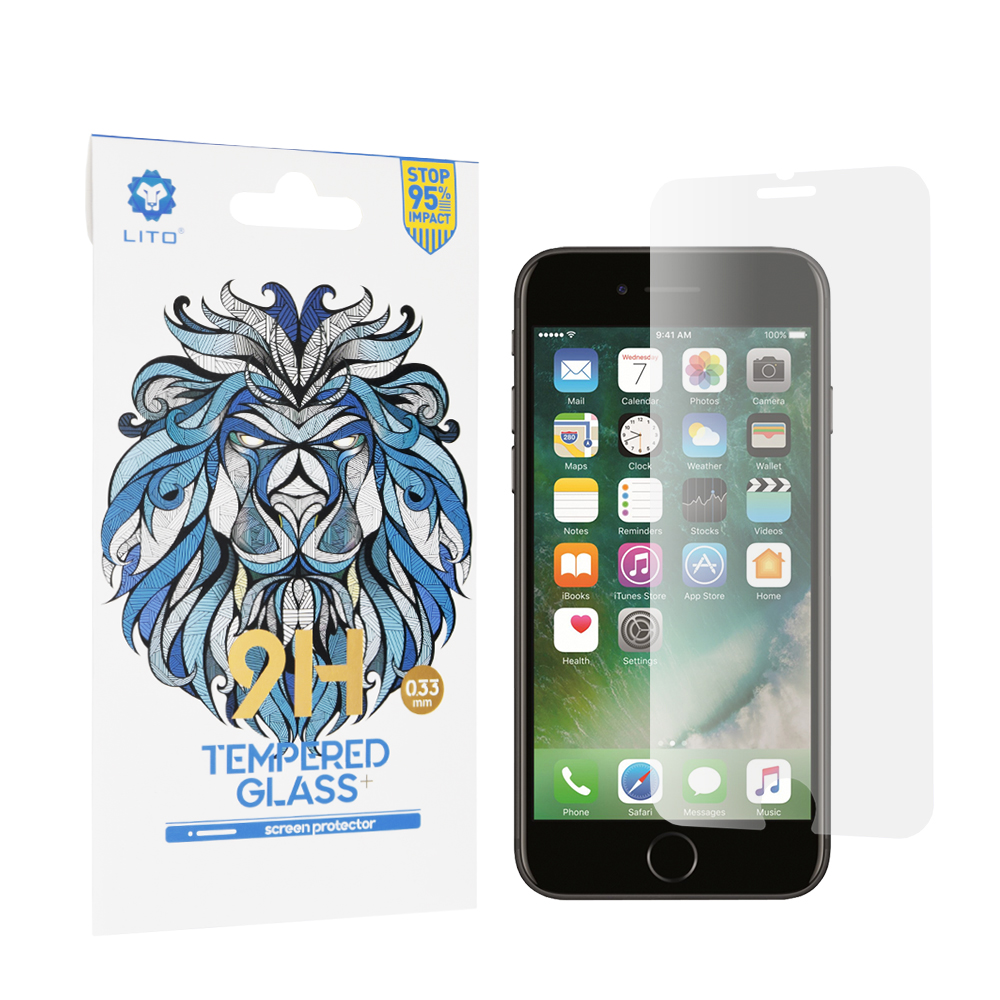Калъф за iPhone 6 / 6S / 7 / 8 / SE 2, SE 2020 / SE 3, SE 2022 - Lito 2.5D Classic Glass - Прозрачен